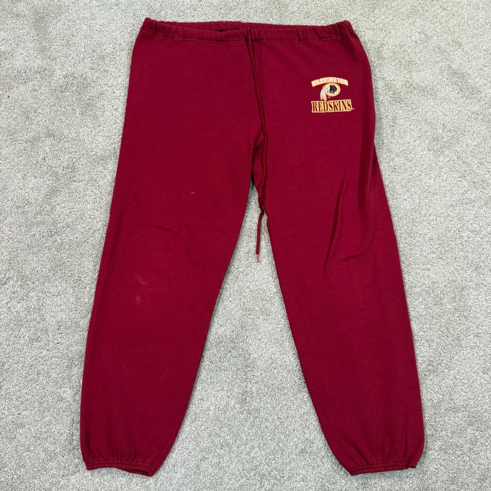 Jostens Sweatpants Mens L Burgundy Washington Redskins Joggers NFL USA Made VTG
